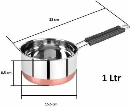 Stainless Steel Copper Bottom Sauce Pan