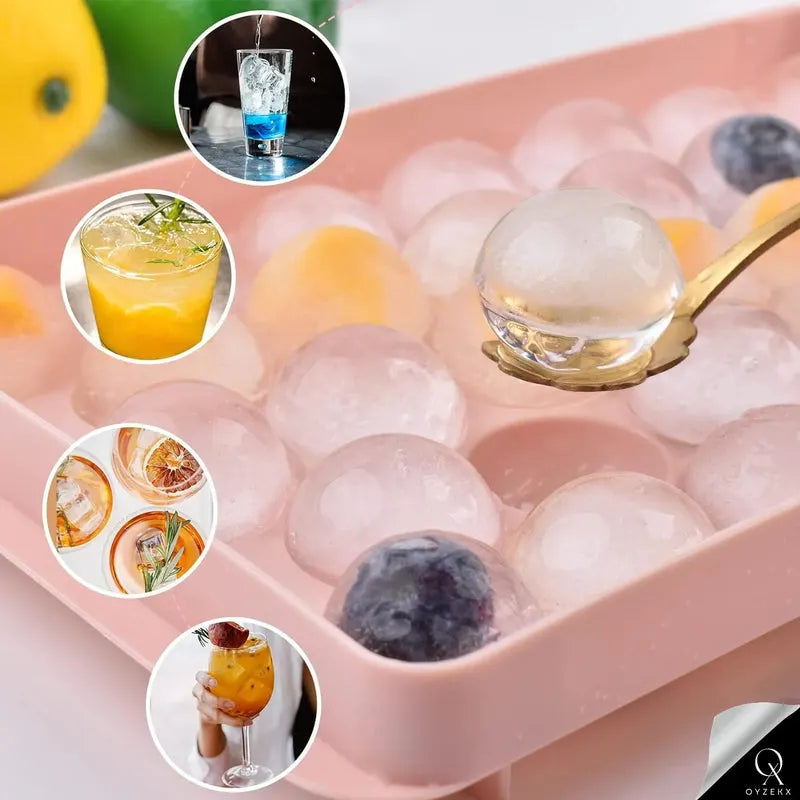 OyzekX Ice Cube Trays Silicone Ice Cube Molds