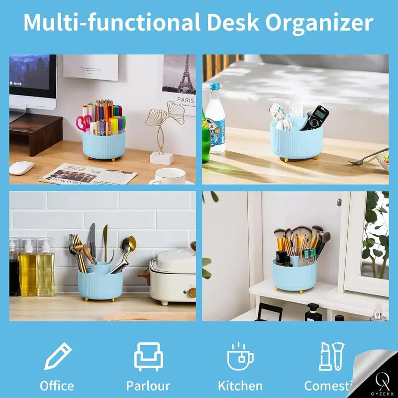 OyzekX 360 Degree Rotating Pen Pencil Holder for Desk