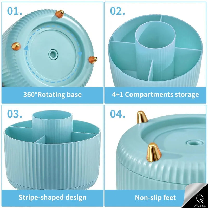 OyzekX 360 Degree Rotating Pen Pencil Holder for Desk