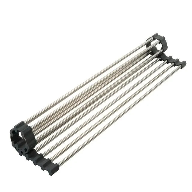 Foldable Roll Up 10 Pipe Dish Drying Rack