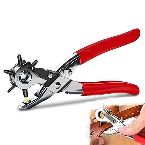 Punch Hole Pliers: Metal Hand Tool with Revolving Heavy