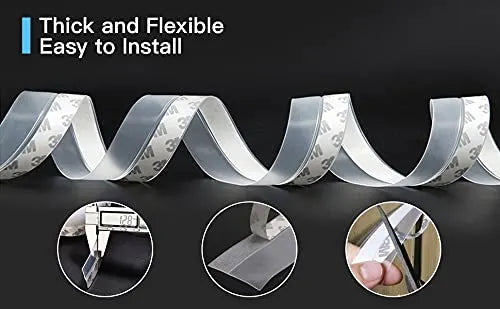 Silicone Door Seal Strips, Soundproof Weather Stripping Windproof Door