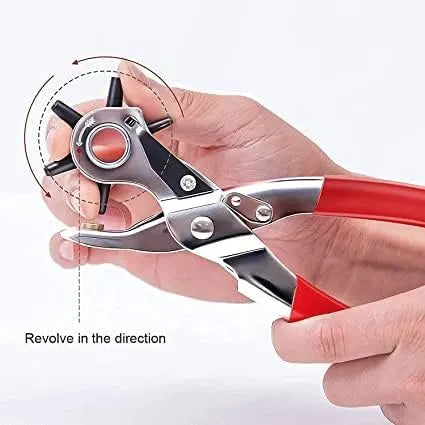 Punch Hole Pliers: Metal Hand Tool with Revolving Heavy