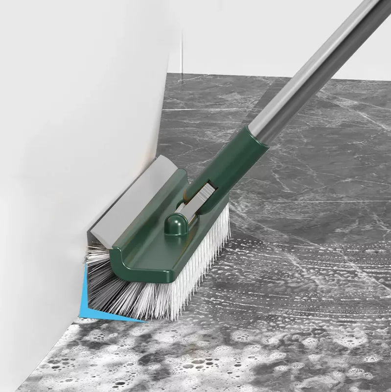 3 in 1 Multifunctional Floor Scrub Brush with Long Handle 180°Rotating