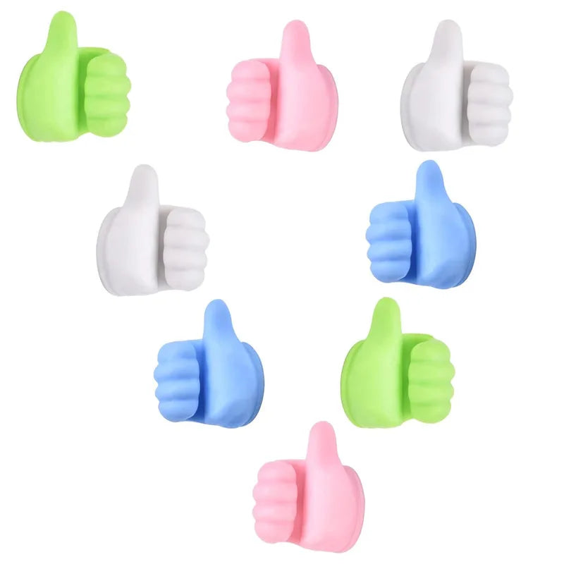 Self Adhesive Thumb Wall Hooks for Hanging Cable