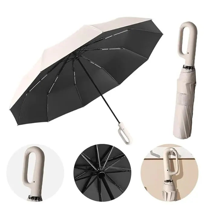 Umbrella for Men Women || Folding Umbrella With Carabiner Handle