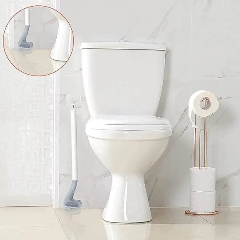 Silicon Toilet Brush with Slim