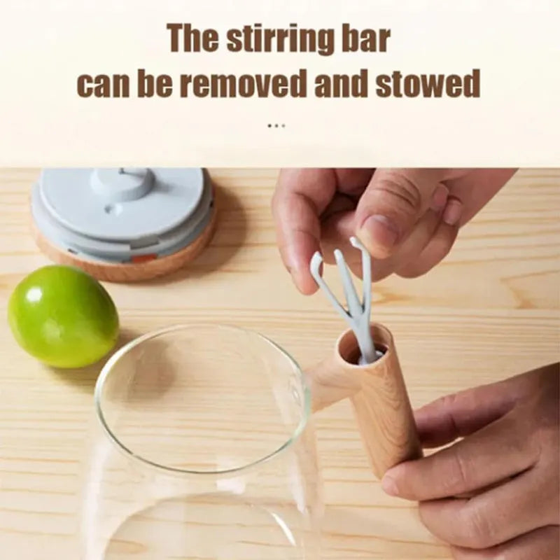 OYZEKX Electric Self-Stirring Coffee Mug Borosilicate Mixing Cup