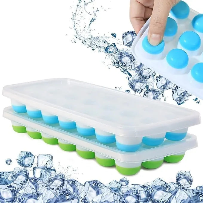 OyzekX Ice Cube Trays Silicone Molds