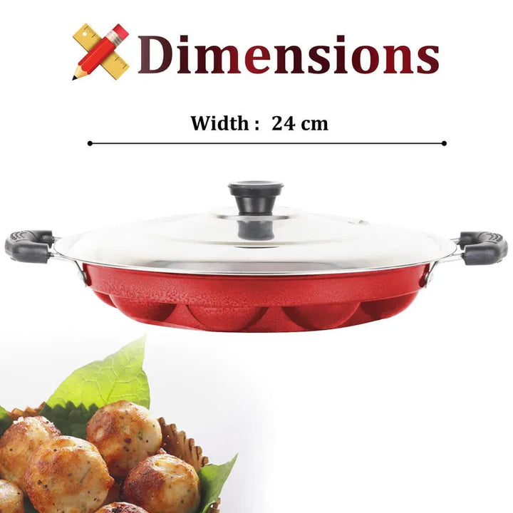 12 Cavities Non Stick Appam Patra Maker