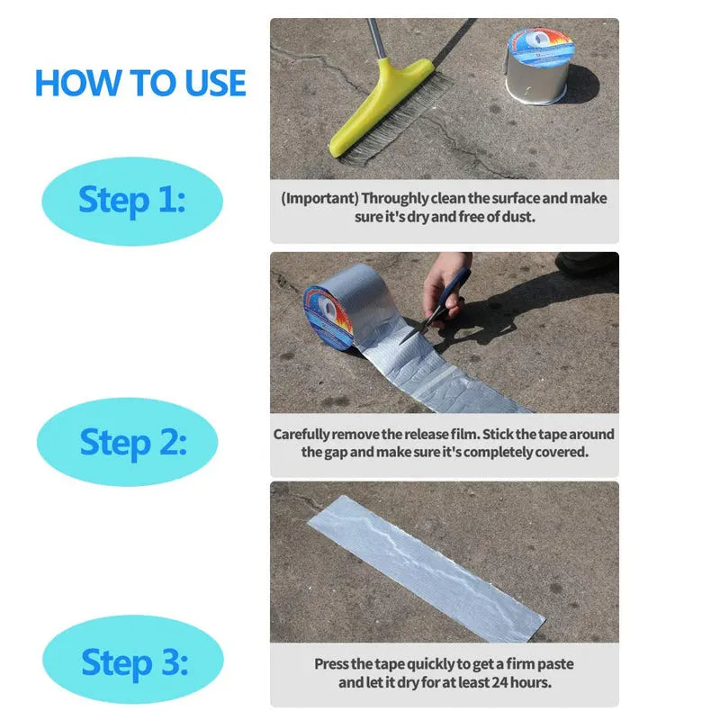 Aluminum Foil Waterproof Leakage Repair Tape for Surface Crack