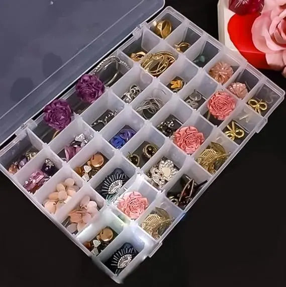 24 Grids Clear Plastic Organizer Box