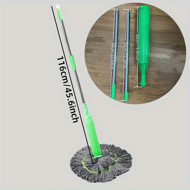 2 in 1 Dehydrated Floor Cleaning Mop Self-Wringing 360 Rotatable