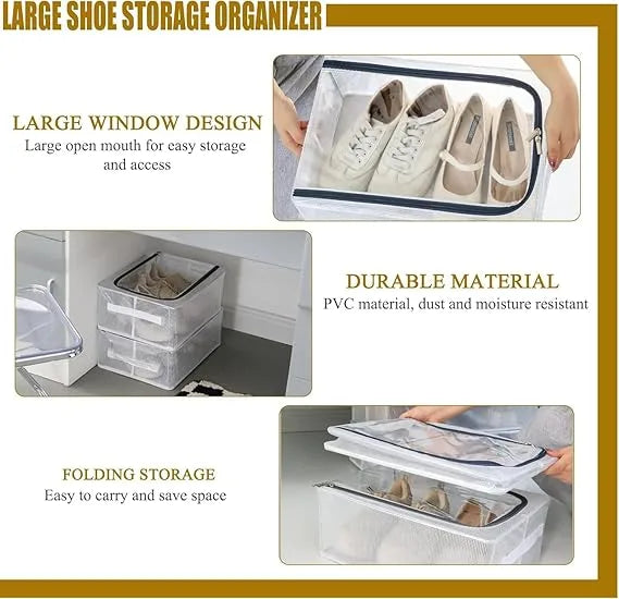 Multifunctional Transparent Shoe box Large capacity Stackable