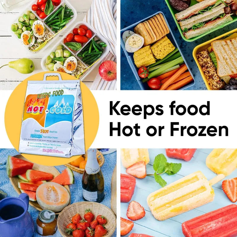 Hot and Cold Insulated Bags for Food Delivery