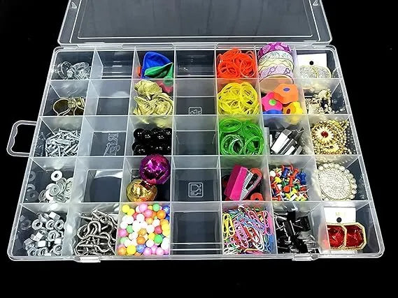 24 Grids Clear Plastic Organizer Box
