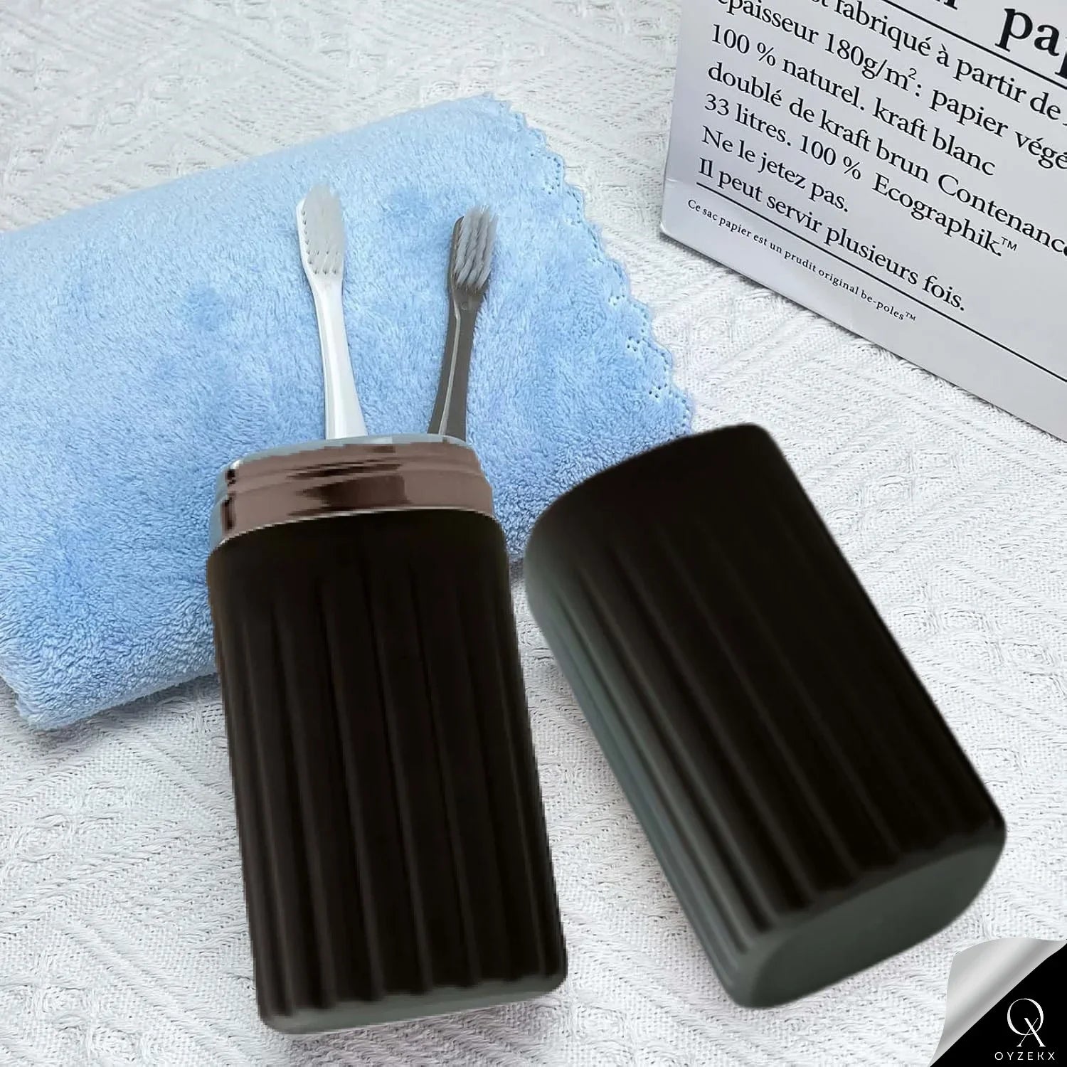 OyzekX Square Travel Toothbrush Holder