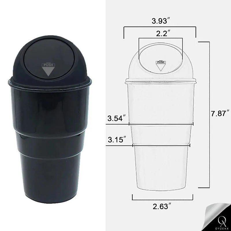OyzekX Mini Car Dustbin Trash Bin