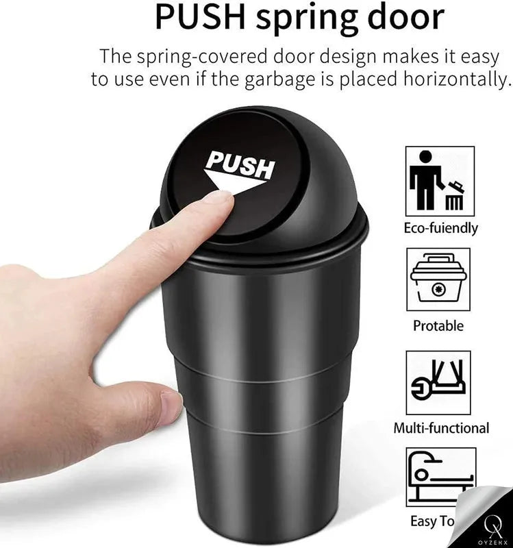OyzekX Mini Car Dustbin Trash Bin